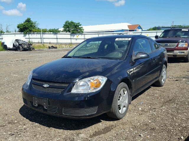 1G1AL15F677379725 - 2007 CHEVROLET COBALT LT BLACK photo 2