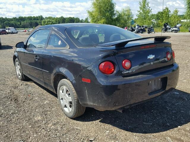 1G1AL15F677379725 - 2007 CHEVROLET COBALT LT BLACK photo 3