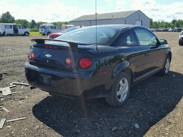 1G1AL15F677379725 - 2007 CHEVROLET COBALT LT BLACK photo 4