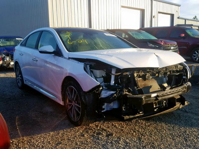 5NPE34AB0FH068993 - 2015 HYUNDAI SONATA SPO WHITE photo 1