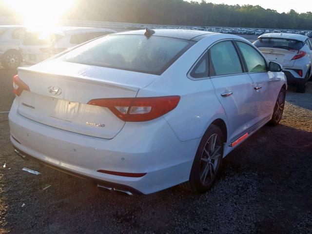 5NPE34AB0FH068993 - 2015 HYUNDAI SONATA SPO WHITE photo 4