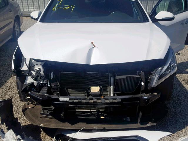 5NPE34AB0FH068993 - 2015 HYUNDAI SONATA SPO WHITE photo 7