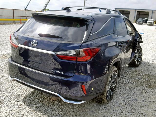 JTJGZKCA1J2005926 - 2018 LEXUS RX 350 L BLUE photo 4