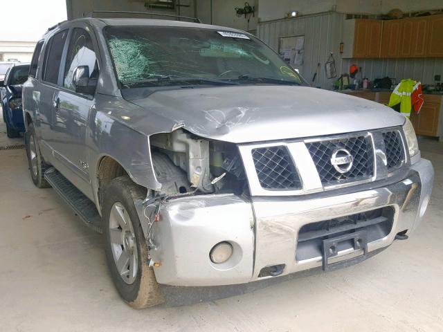 5N1AA08B05N732867 - 2005 NISSAN ARMADA SE SILVER photo 1