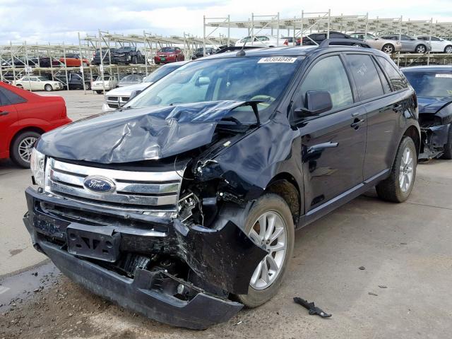 2FMDK4JC0ABB12918 - 2010 FORD EDGE SEL BLACK photo 2