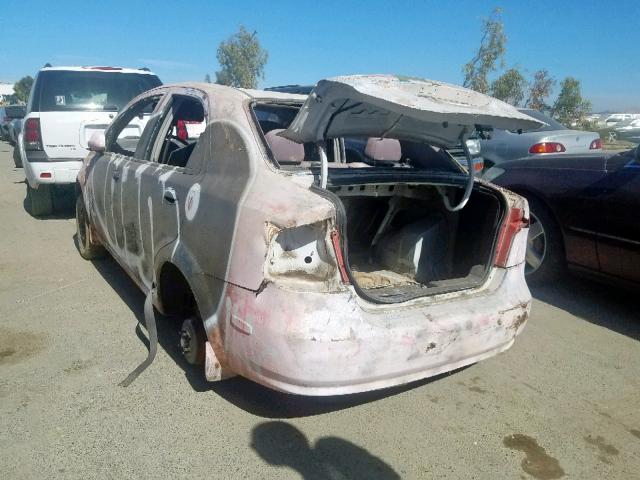 KL1TD56676B651866 - 2006 CHEVROLET AVEO BASE თეთრი ფოტო 3