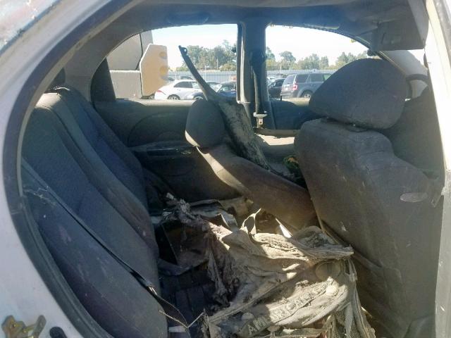 KL1TD56676B651866 - 2006 CHEVROLET AVEO BASE თეთრი ფოტო 6