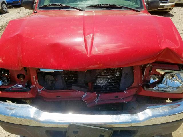 1FTYR10D94PA40933 - 2004 FORD RANGER RED photo 7