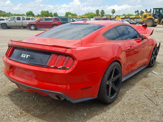1FA6P8CF0G5284060 - 2016 FORD MUSTANG GT RED photo 4