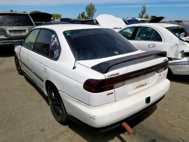 4S3BD6755X6254277 - 1999 SUBARU LEGACY GT WHITE photo 3