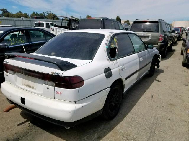 4S3BD6755X6254277 - 1999 SUBARU LEGACY GT WHITE photo 4