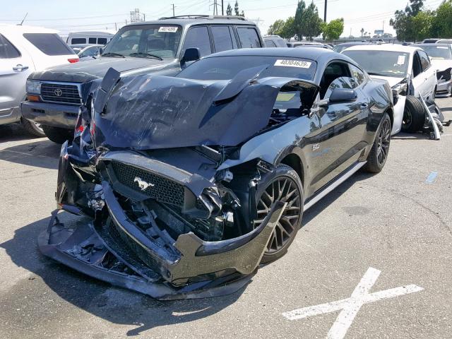 1FA6P8CF4H5323590 - 2017 FORD MUSTANG GT BLACK photo 2