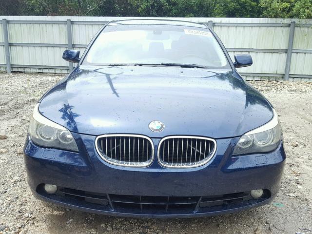 WBANE53577CW63342 - 2007 BMW 525 I BLUE photo 9