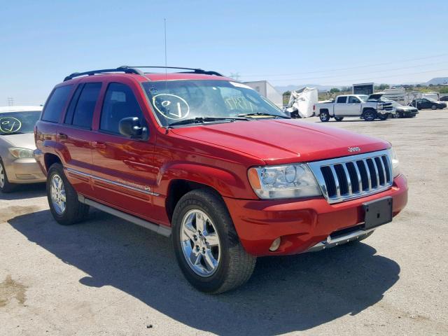 1J8GW68J64C286382 - 2004 JEEP GRAND CHER RED photo 1