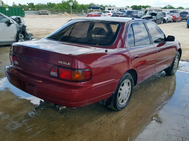 4T1GK13E4SU086037 - 1995 TOYOTA CAMRY XLE RED photo 4