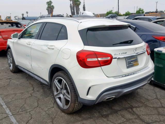 WDCTG4GB4FJ039114 - 2015 MERCEDES-BENZ GLA 250 4M WHITE photo 3