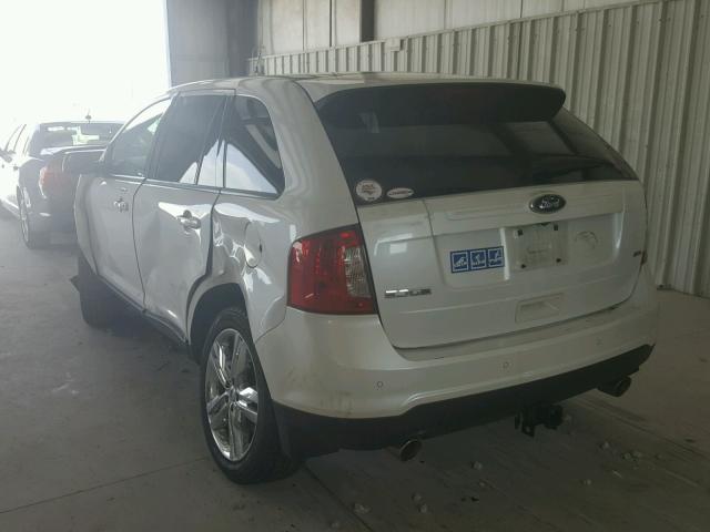 2FMDK3JC8DBA58038 - 2013 FORD EDGE SEL YELLOW photo 3