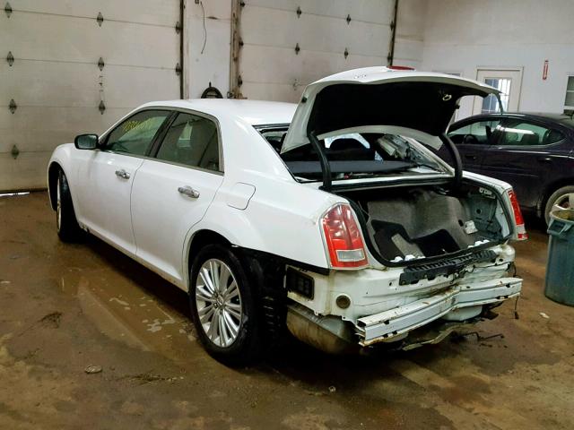 2C3CCAHG8CH153483 - 2012 CHRYSLER 300 LIMITE WHITE photo 3