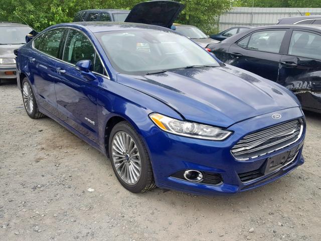 3FA6P0RU7DR282323 - 2013 FORD FUSION TIT BLUE photo 1