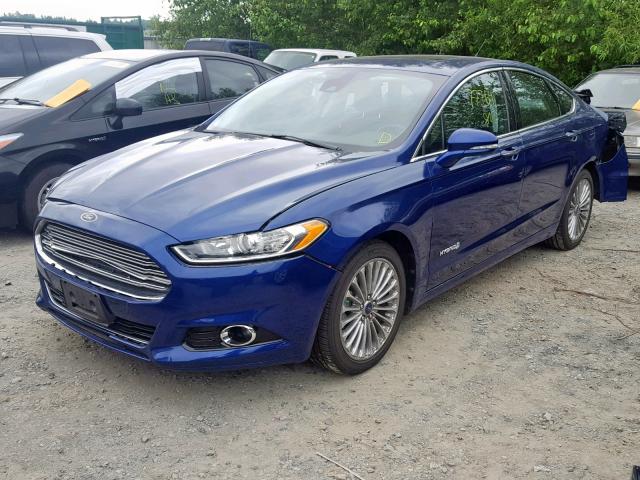 3FA6P0RU7DR282323 - 2013 FORD FUSION TIT BLUE photo 2