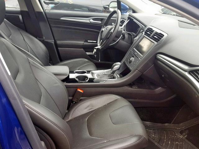 3FA6P0RU7DR282323 - 2013 FORD FUSION TIT BLUE photo 5