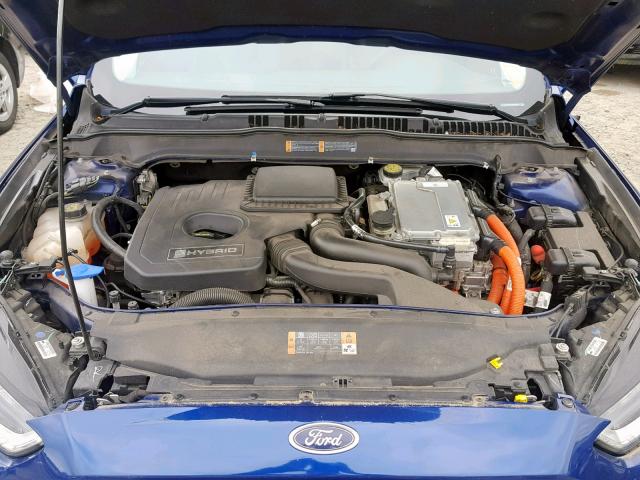 3FA6P0RU7DR282323 - 2013 FORD FUSION TIT BLUE photo 7