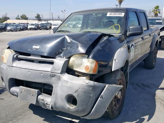 1N6ED27T01C312998 - 2001 NISSAN FRONTIER C BLACK photo 2