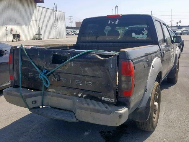 1N6ED27T01C312998 - 2001 NISSAN FRONTIER C BLACK photo 4