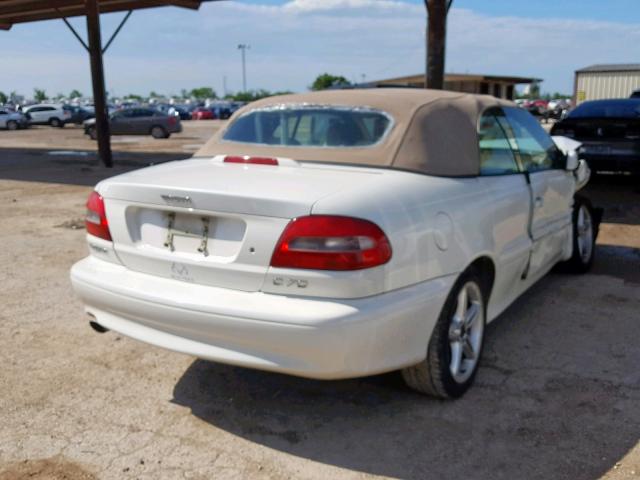 YV1NC56D31J022598 - 2001 VOLVO C70 TURBO WHITE photo 4