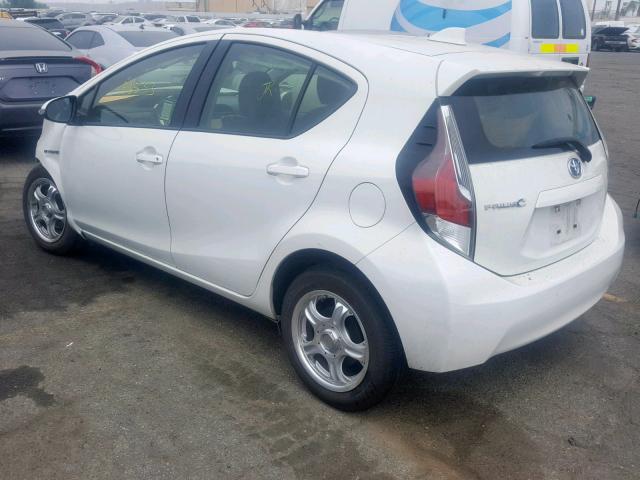 JTDKDTB30F1113617 - 2015 TOYOTA PRIUS C WHITE photo 3