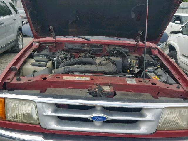 1FTCR10U0TTA20196 - 1996 FORD RANGER RED photo 7