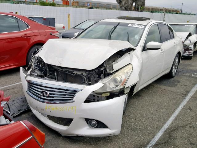 JN1CV6AP6CM627881 - 2012 INFINITI G37 BASE WHITE photo 2