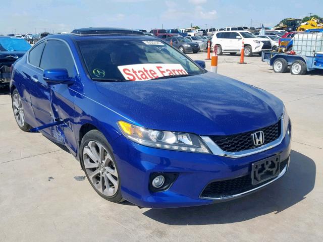 1HGCT2B8XDA012726 - 2013 HONDA ACCORD EXL BLUE photo 1