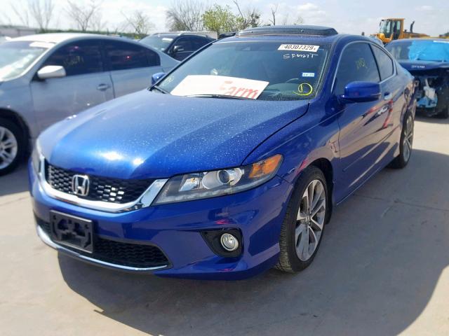 1HGCT2B8XDA012726 - 2013 HONDA ACCORD EXL BLUE photo 2