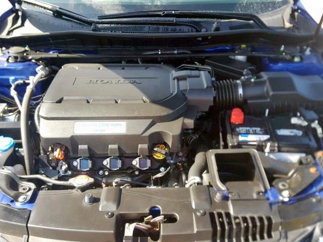 1HGCT2B8XDA012726 - 2013 HONDA ACCORD EXL BLUE photo 7