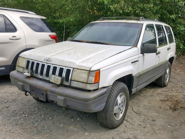 1J4GZ58Y7SC767092 - 1995 JEEP GRAND CHER WHITE photo 2