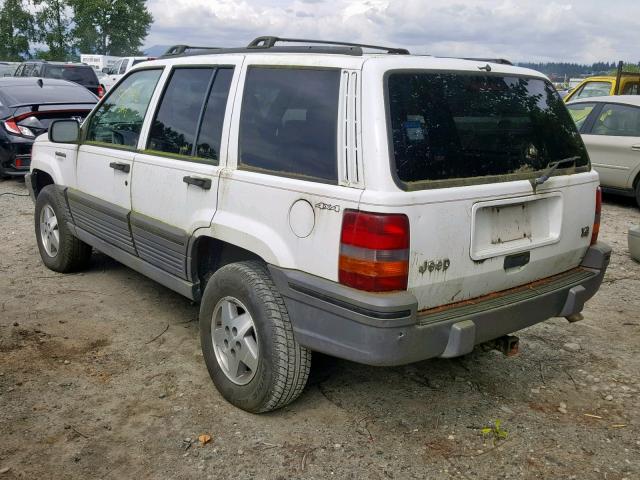 1J4GZ58Y7SC767092 - 1995 JEEP GRAND CHER WHITE photo 3