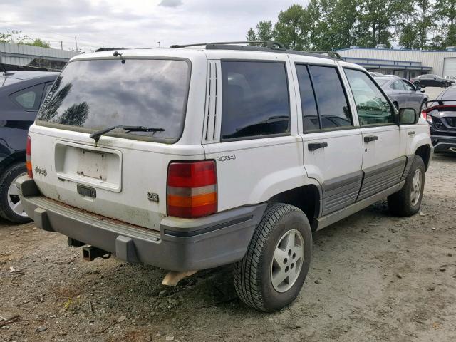 1J4GZ58Y7SC767092 - 1995 JEEP GRAND CHER WHITE photo 4