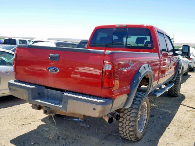 1FTSW31RX8EA04254 - 2008 FORD F350 SRW S RED photo 4