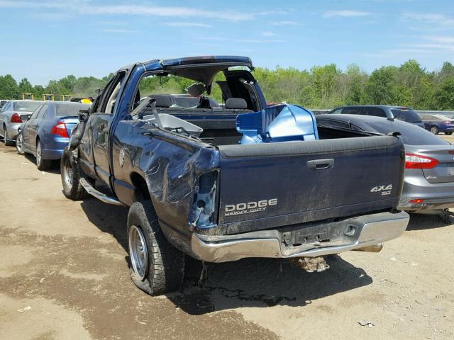 3D7KU28C14G263757 - 2004 DODGE RAM 2500 S BLUE photo 3