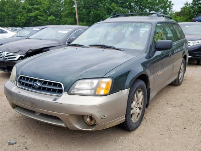 4S3BH675437639015 - 2003 SUBARU LEGACY OUT GREEN photo 2