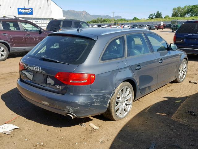 WAUVF78K99A203122 - 2009 AUDI A4 2.0T AV GRAY photo 4