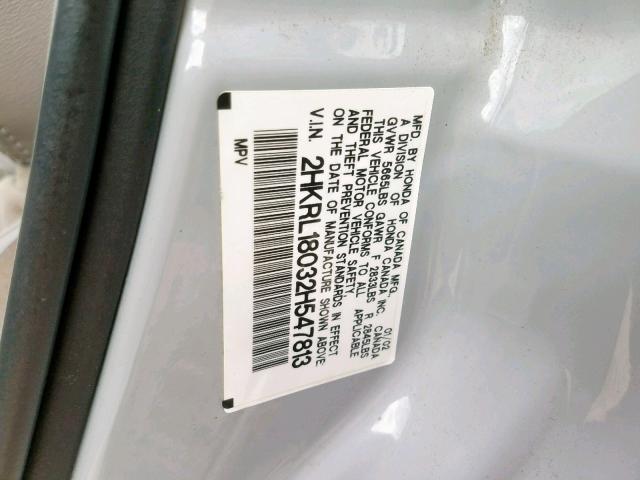 2HKRL18032H547813 - 2002 HONDA ODYSSEY EX SILVER photo 10