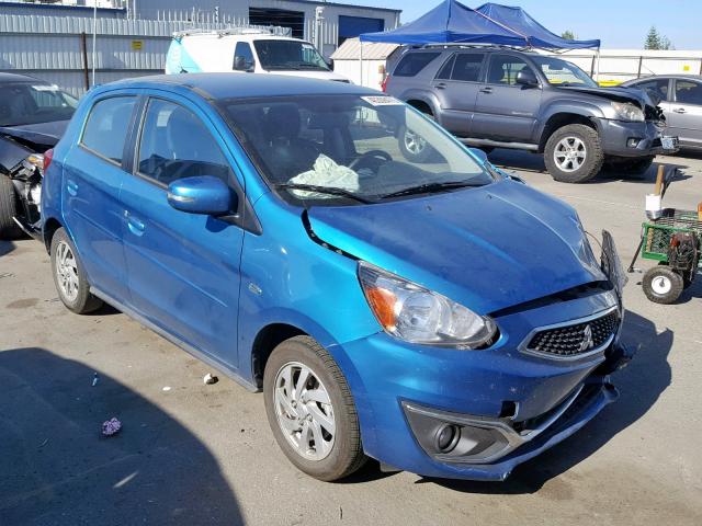 ML32A4HJ5JH014623 - 2018 MITSUBISHI MIRAGE SE BLUE photo 1