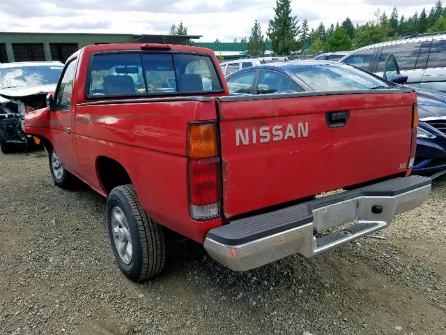 1N6SD11S8VC326439 - 1997 NISSAN TRUCK BASE RED photo 3