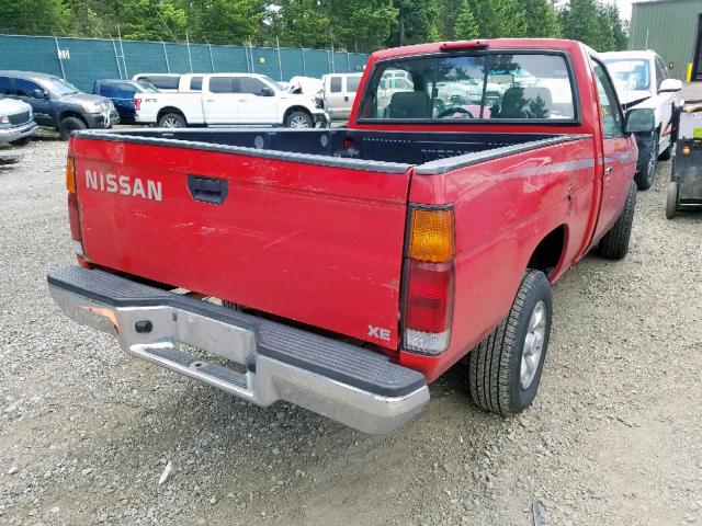 1N6SD11S8VC326439 - 1997 NISSAN TRUCK BASE RED photo 4
