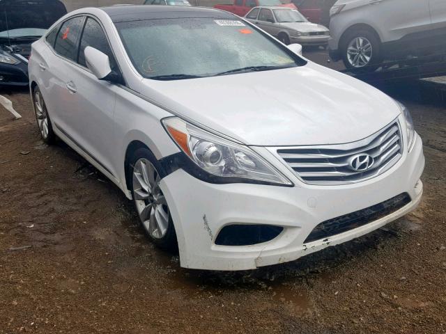 KMHFH4JG0DA247231 - 2013 HYUNDAI AZERA GLS WHITE photo 1