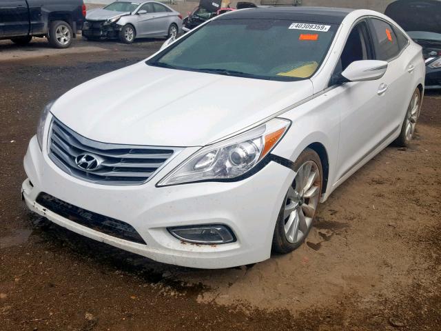 KMHFH4JG0DA247231 - 2013 HYUNDAI AZERA GLS WHITE photo 2