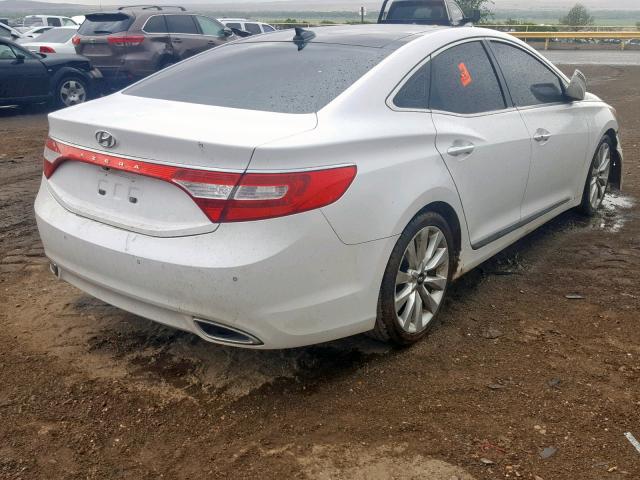 KMHFH4JG0DA247231 - 2013 HYUNDAI AZERA GLS WHITE photo 4