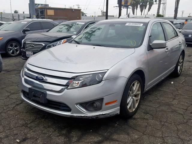 3FAHP0JG1BR335237 - 2011 FORD FUSION SEL SILVER photo 2